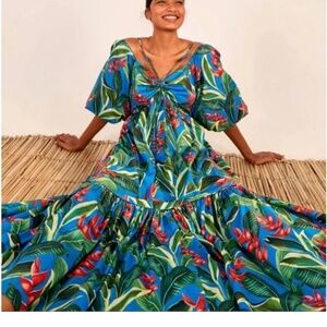 The Dream Garden Midi Dress EUC